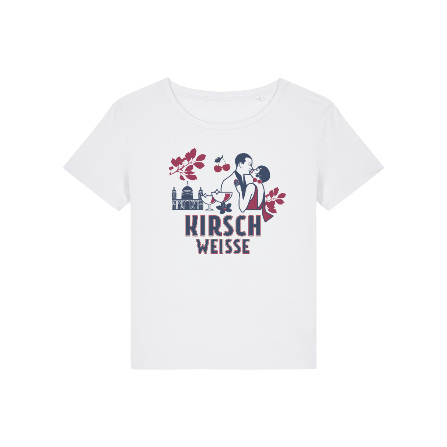 Lade das Bild in den Galerie-Viewer, T-SHIRT LADIES / Kirsch Weisse